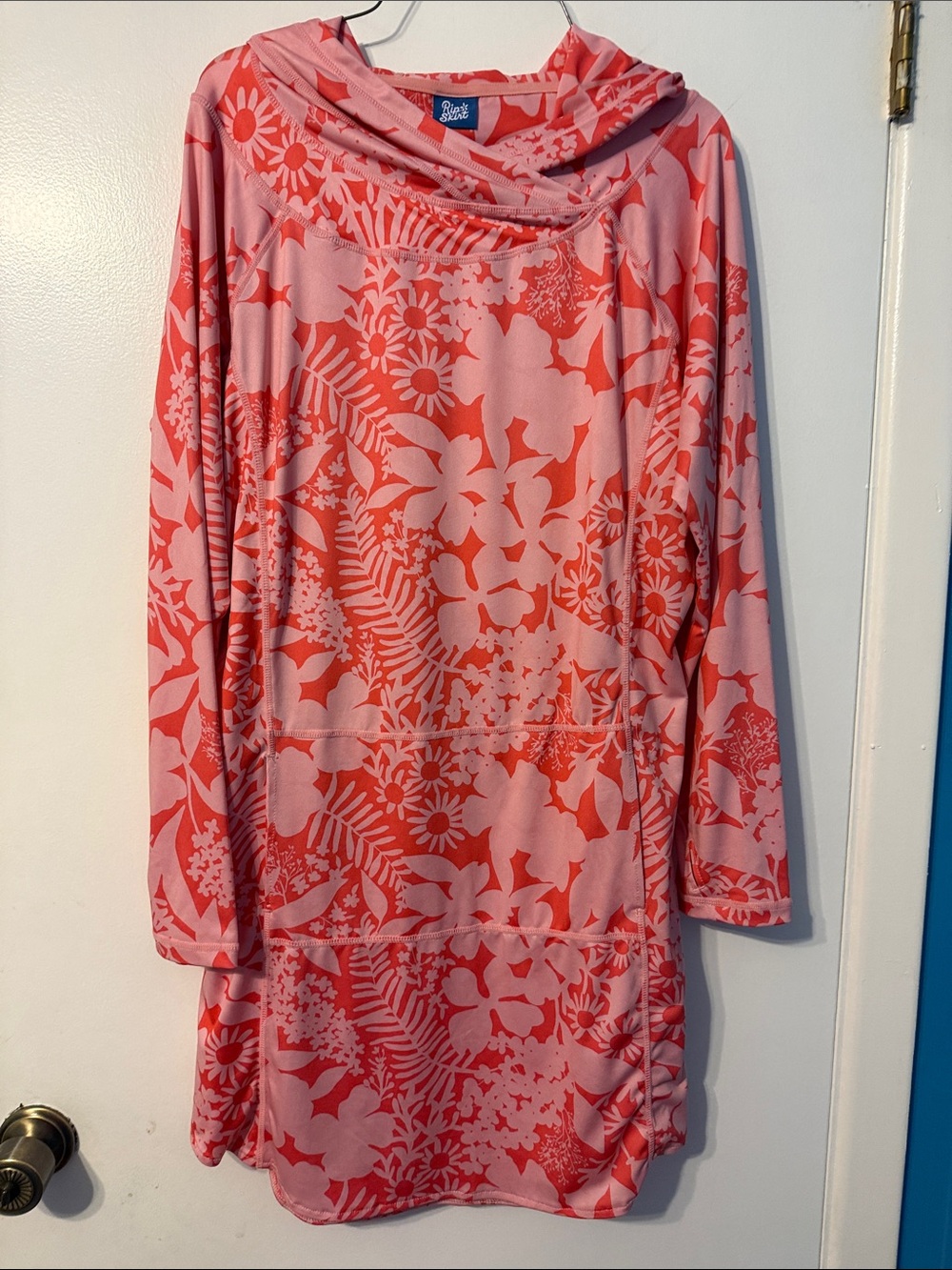 Rip Skirt Hawaii Pink and Coral Floral Athletic dress - Picture 2 of 5
